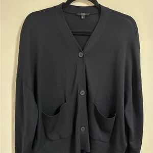 COS Draped Back Wool Cardigan